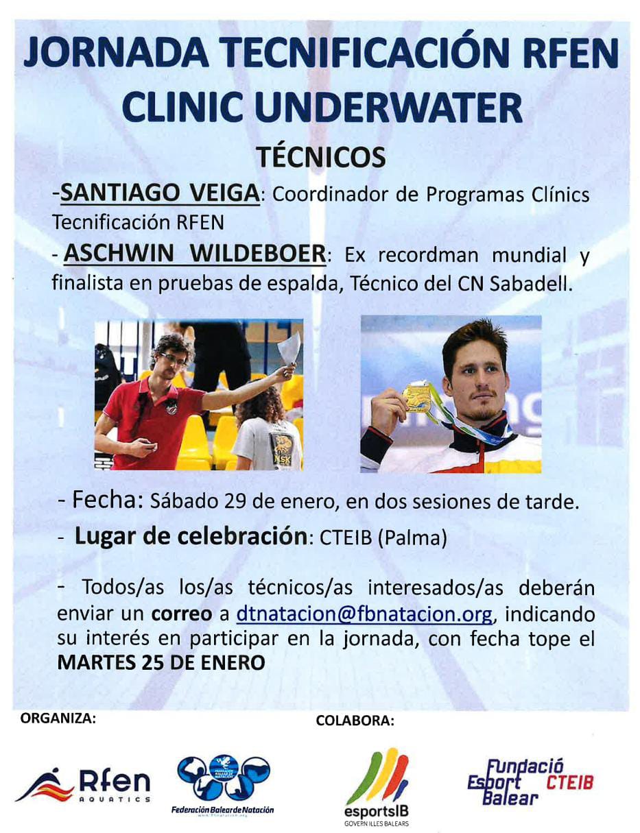 JORNADA TECNIFICACIÓN RFEN- CLINIC UNDERWATER