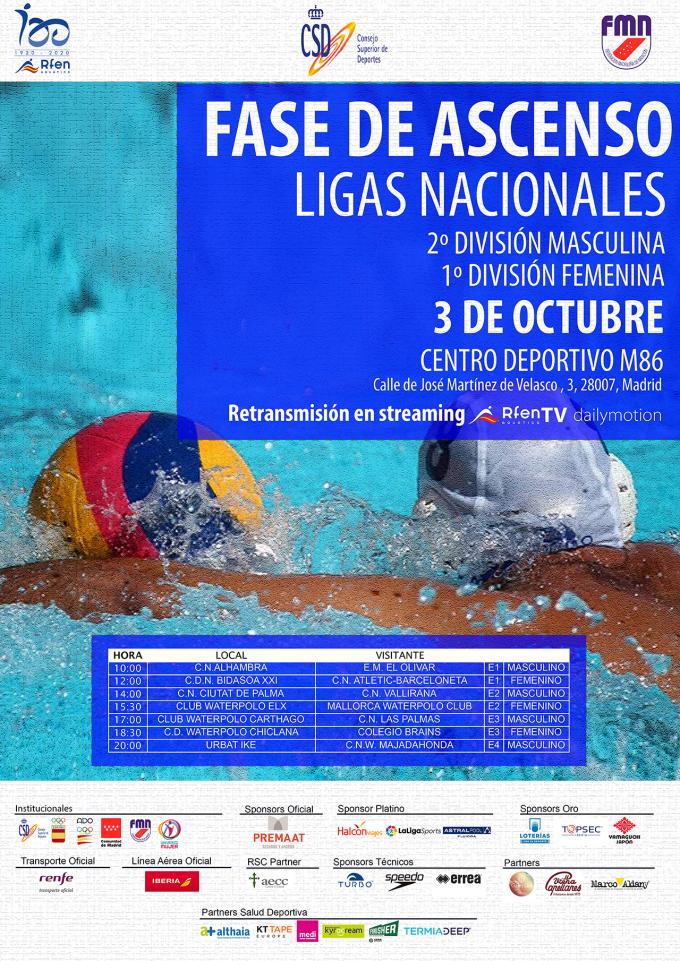 FASES DE ASCENSO A LIGAS NACIONAES DE WATERPOLO