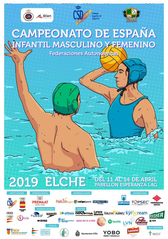 CTO. ESPAÑA INFANTIL MASCULINO Y FEMENINO DE WATERPOLO