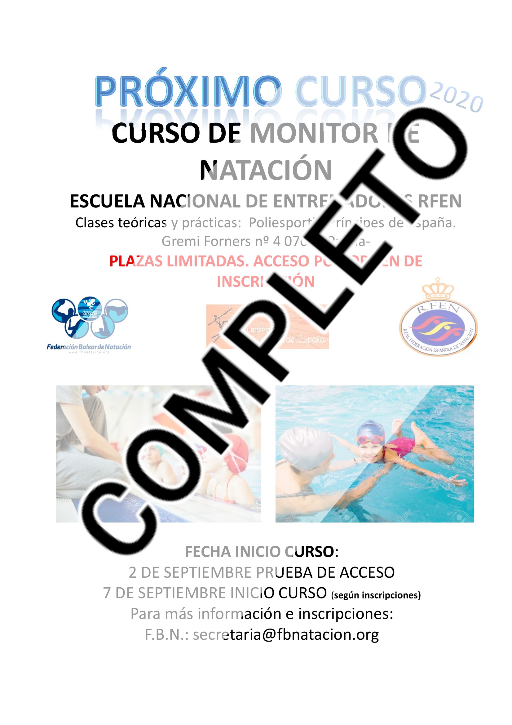 CURSO COMPLETO - CONVOCATORIA CURSO DE MONITOR - PALMA